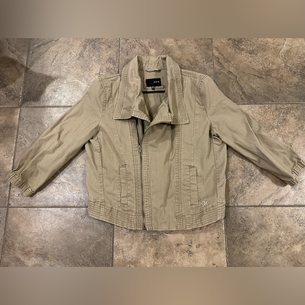 Hurley Side Zip Canvas Moto Jacket Medium